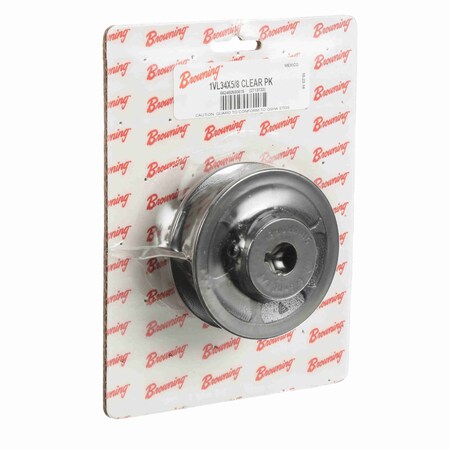 Browning 1 Groove Cast Iron Finish Bore FHP Variable Pitch Sheave Clear Pack 1VL34X5/8 CLEAR PK
